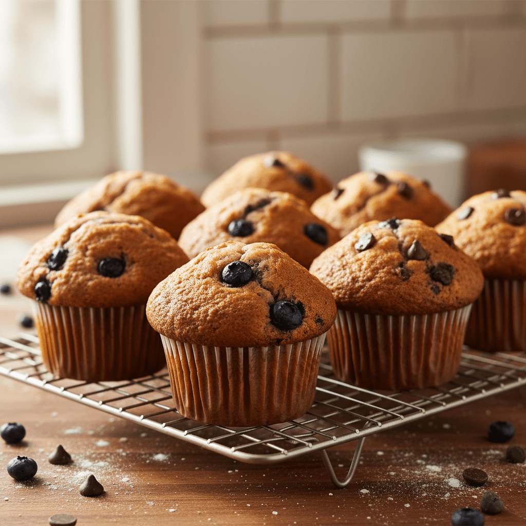 Blueberry muffin at Yamin Coffee Shop in Toronto