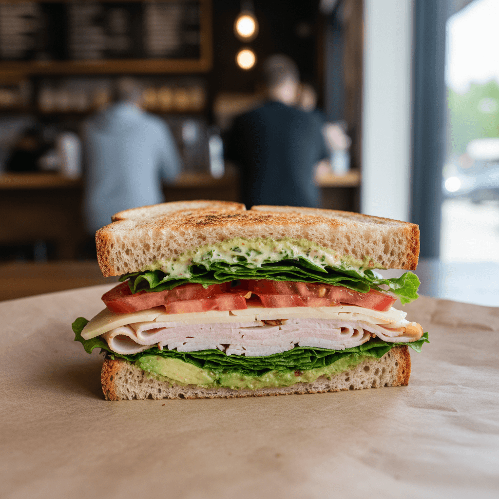 Toasted bagel with cream cheese and smoked salmon at Yamin Coffee Shop
